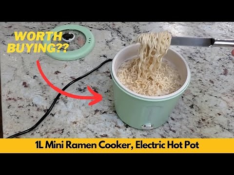 Zelarca Hot Pot Electric, 1L Mini Ramen Cooker, 450W Rapid Noodles Cooker, Electric | Worth Buying?