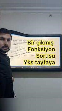 A Function problem solution (Celal teacher / function / functions for TYT / mathematics / TYT mat...