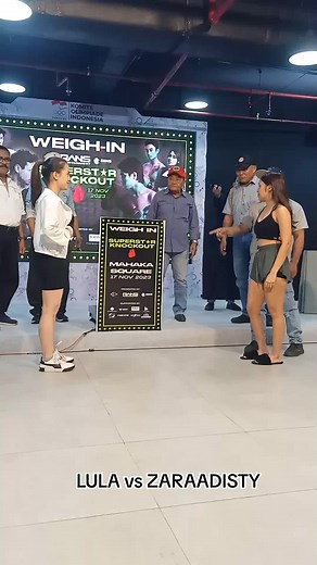 Lula vs Zara Adhisty Boxing Match: Face Off Highlights