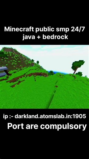 Minecraft public smp 24/7 online java + bedrock join fast