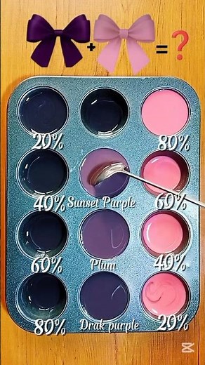 Color Palette | Matte Purple × Pink Soft Bloom Palette#colormixing #colorpalette #paletteart #fyp