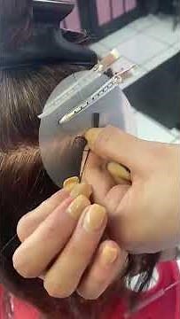 Aplicacion de extensiones con la Tecnica nudo brasileño.