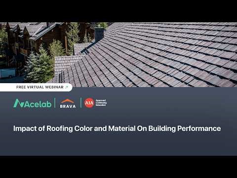 Impact of Roofing Color and Material On Building Performance