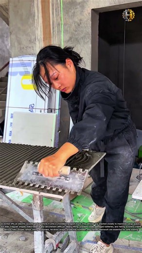 Amazing Precision! Installing a Giant Wall Tile 😱 #shorts