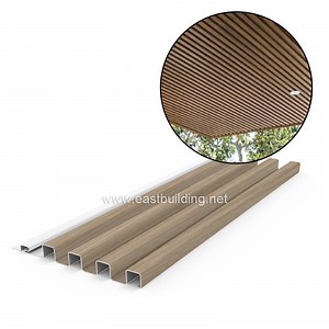 [Hot Item] Natural Walnut 160mm Width PVC Fluted Wall and Ceiling Cladding
