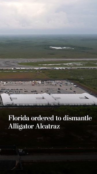 Florida ordered to dismantle Alligator Alcatraz