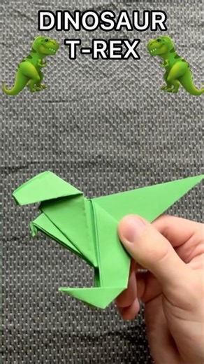 🦖 Dinosaur Origami Easy Tutorial | How to Make a Paper T-Rex