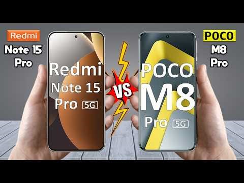 Redmi Note 15 Pro Vs Poco M8 Pro - Full Comparison 🔥 Techvs
