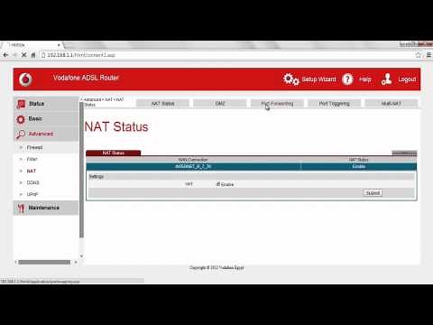 Vodafone ADSL Router 532 E port forwarding