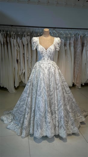 They don’t call Cinderella for nothing… ✨👑 This fairytale gown is made for your one-upon-a-time moment. Ready to feel like royalty? Book your appointment today. #kooningsbride #lacegown #princess #cinderellagown #fairytailbride | Koonings bridal