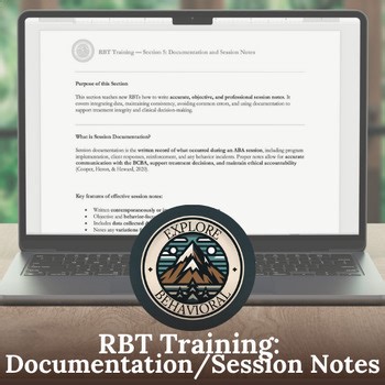 RBT Mini-Training: Documentation and Session Notes in ABA