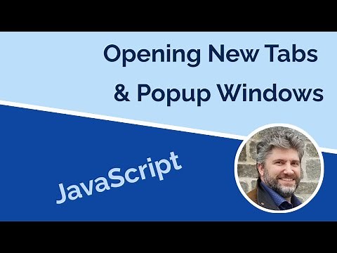Opening Tabs and PopUp Windows