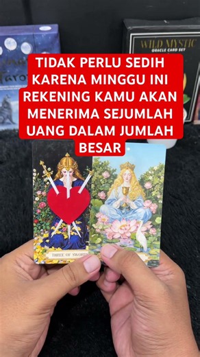 NO NEED TO BE SAD, THIS WEEK YOUR BANK ACCOUNT WILL RECEIVE A LARGE SUM OF MONEY #tarot