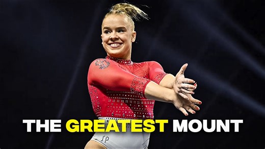 First-ever full-twisting triple back, the greatest beam mount of all time
