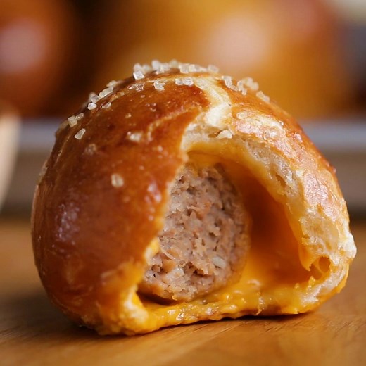 Cheeseburger Pretzel Bombs Recipe by Tasty