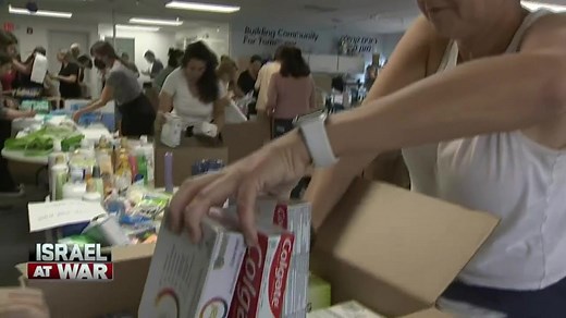Local organization collecting donations to send to people in Israel