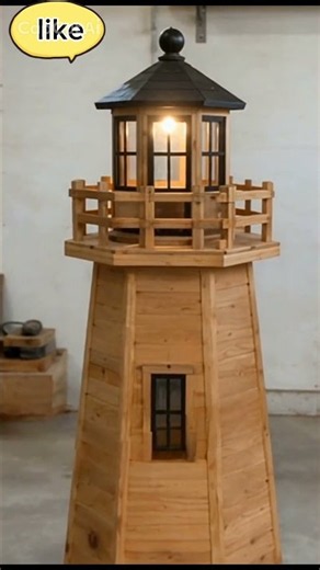 Handcrafted Wooden Lighthouse Project