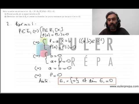 4. Exercice n°4. Sous-espace vectoriel, base et dimension. Prépa HEC - ECE - ECS - Maths Sup