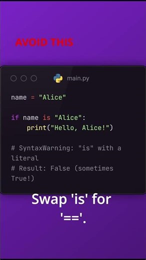 Millions Get This Python Check Wrong 😳 #coding #developer #learnpython