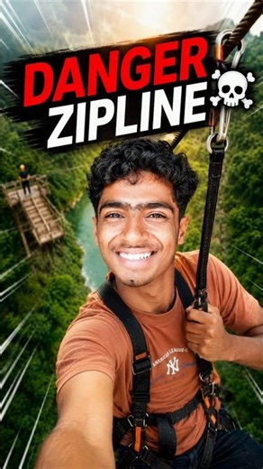 Dangerous Zipline Adventure 😱 | Scariest Zipline Experience Ever!