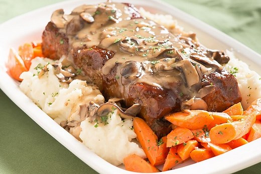 Mushroom Meatloaf with Mushroom Gravy | Mushroom Recipes
