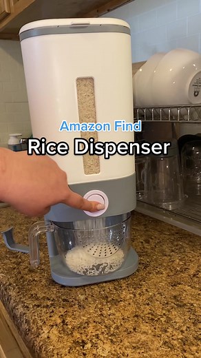 20lb Rice Container with Dispenser and Rinse Hose