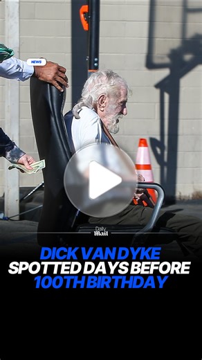Daily Mail on Instagram: "Dick Van Dyke enjoyed a rare public outing with his wife Arlene Silver in LA this week, just two days before turning 100. The Mary Poppins star was pushed in an office chairalongside his wife of 13 years. When asked how her husband would spend his 100th birthday on December 13, Silver, 54, recently told People it was to be a quiet celebration at home. #dickvandyke #actor #100 #birthday"