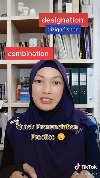 Quick Pronunciation Practice for Designation and Combination