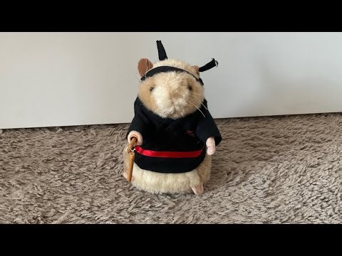 Gemmy 2001 “Kung Fu Fighting” Dancing Hamsters Ninja With Nunchucks