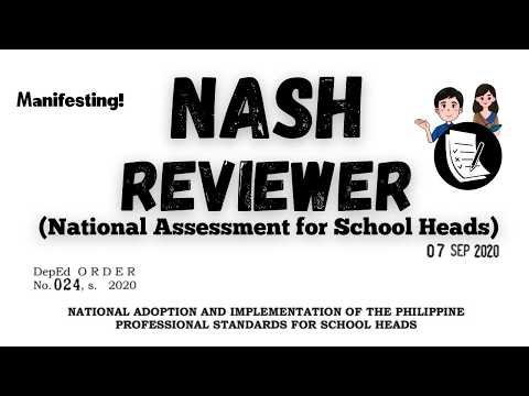 NASH (National Assessment for School Heads) Reviewer for Aspiring School Heads. Just sharing.