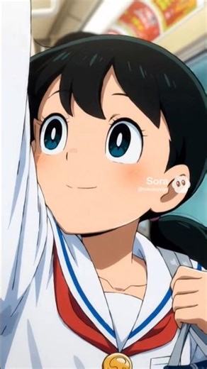 ドラえもんしずかちゃんが満員電車に乗ったら【ドラえもん】『源しずか』#ドラえもん #しずかちゃん#shortsfeed