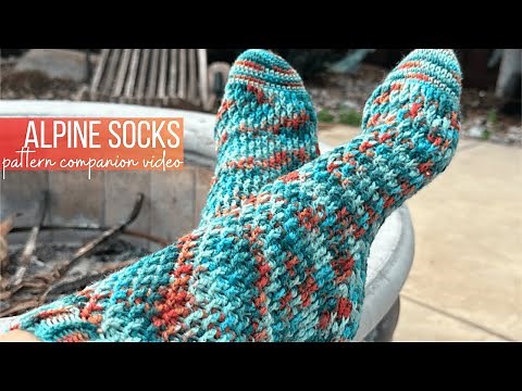 Alpine Sock | Crochet Pattern Tutorial