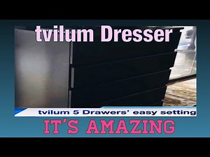 How to Setup TVILUM 5 Drawer‼️Just awesome 😎#drawer #setup