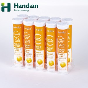 [Hot Item] Non-GMO Vitamin C 1000mg Zn 10mg Effervescent Tablets