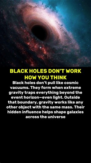 🌌How Black Holes Shape Galaxies #shorts #astronomy #space #cosmicexploration #universe