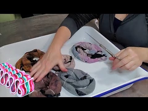 Dye Wool for Rug Hooking Using Silk Neckties