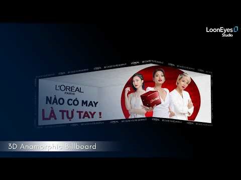 L'Oréal Paris | 3D Anamorphic Billboard | "Chính Nữ" Campaign by Loon Eyes Studio