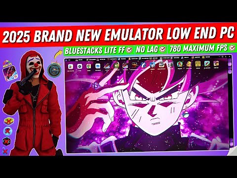 2025 Brand New Android Emulator For Free Fire On Low End PC | Bluestacks Lite Best Emulator For PC