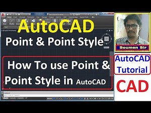Point Command and Point style in AutoCAD || How to change point style in AutoCAD