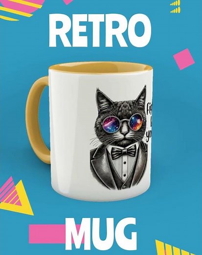 Dreamlike Surrealist Art mug UFO Hand-Drawn Alien coffee mug Design for Creative Souls