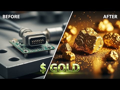 Easiest Way To Recover Gold From Electronics 💰 (Full Recovery Process)”