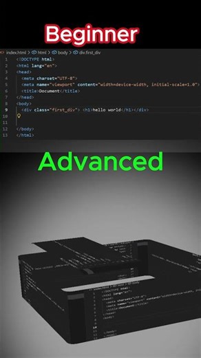 Clean HTML Trick Every Html Beginner Must Know #html #webdevelopment #coding #vscode