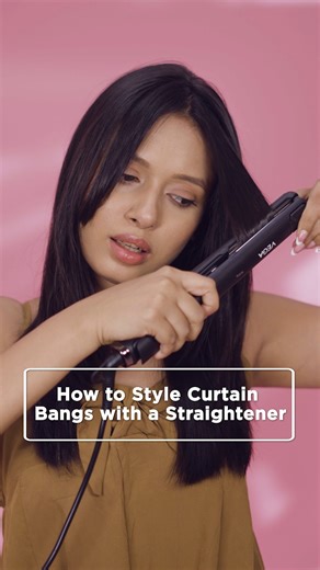 78K views · 75 reactions | The secret to perfect curtain bangs? Your Vega straightener. [Vega, Vega Beauty, Vega hair tools, Vega hair straightener, Vega straightening brush] #Vega #VegaBeauty #VegaHairTools #VegaHairStraightener #CurtainBangs | Vega | Facebook