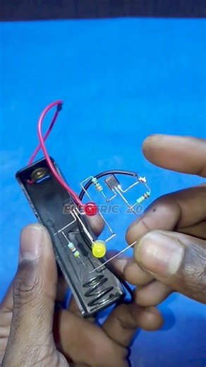 simple electronic circuit bc547 transistor led | Electric 2.0