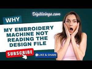 Why is my embroidery machine not reading the design file?
