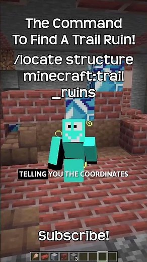 What Is The Command To Find A Trail Ruin In Minecraft?!