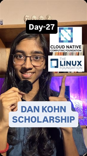 Vaishnavi Maheshwari | Tech Creator | Day 27/100 - How I got Dan Kohn scholarship?✨ 100 Days of Building my Personal Brand❤️‍🔥 KubeCon + CloudNativeCon conference is one of... | Instagram