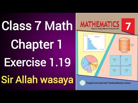Class 7 Math New Book Chapter 1 Exercise 1.19 | Class 7 Math New Book Unit 1 Exercise 1.19