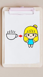 how to draw a cute little girl #howtodraw #drawing #easydrawing #cutedrawing #drawingtutorial #KidsArt | Whizk ART