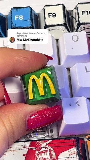 3D Printing the McDonald's Logo on My Keyboard